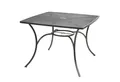 Produktbild: BURI Gartentisch Metall-Gartentisch 100cm Gartenmöbel Metalltisch Balkontisch grau