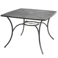 Produktbild: Metall-Gartentisch 100cm Gartenmöbel Metalltisch Balkontisch Terrassentisch grau