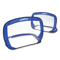 Produktbild: Relaxdays Pop Up Tor 2er Set, selbstaufstellende Fußballtor, Minitore mobil mit Tragetasche, 80 x 120 x 80 cm, blau, Dunkelblau