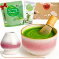 Produktbild: Matcha Set mit BIO Matcha Tee Pulver | Teeschale, Matchabesen & Halter | Kiku