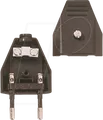 Produktbild: BACH 900.002 - Euroflachstecker,Typ F - CEE 7/16, 2,5 A, schwarz