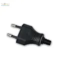 Produktbild: Euro Stecker Eurostecker Europa-Stecker schwarz 250V/2,5A mit Schraubkontakten