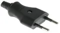 Produktbild: Enzo-Stecker Schwachstrom schwarz 6140200