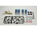 Produktbild: Tamiya 300042102 - TRF Alu Dämpfer-Set (4) blau Black coat. - Neu