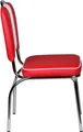 Produktbild: FineBuy Esszimmerstuhl American Diner 50er Jahre Retro Stuhl Sitzfläche mit Rückenlehne Sitzhöhe 47 cm