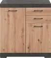 Produktbild: FMD Kommode Bristol, in unterschiedlichen Tiefen, mit Schubladen, Massivoptik