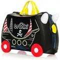 Produktbild: Trunki Handgepäck Und Kinderkoffer zum Draufsitzen | Kinder Risen Geschenk für Mädchen Und Jungen | Trolley Pedro Pirat (Schwarz)