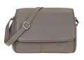 Produktbild: Handtasche Damen Leder mittel klein Lederhandtasche Schultertasche Frauen Damentasche Echtleder weich Alessandro Florenz 12975 Auswahl + Schlüsselmäppchen (Taupe (dark sand 4))