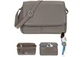 Produktbild: Alessandro Salvatore Handtasche Leder Damen mittel klein Lederhandtasche, Schultertasche Echtleder Damentasche Tasche Florenz 12975 + Etui