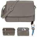 Produktbild: Handtasche Leder Lederhandtasche Alessandro Tasche Florenz 12975 Taupe Sand 4 +e