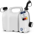 Produktbild: Hünersdorff Kombikanister 804900 Profi, für 6L Benzin und 3L Öl, weiß, mit Auslaufrohr