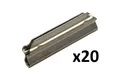 Produktbild: Fleischmann 6434 Spur H0 - Metallschienenverbinder ( 20 Verbinder ) NEU und OVP