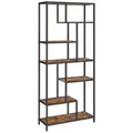 Produktbild: Boxxx Regal, Braun, Schwarz, Holzwerkstoff, Vintage, 6 Fächer, 80x180x30 cm, Typenauswahl, Beimöbel erhältlich, in verschiedenen Größen erhältlich, Wohnzimmer, Regale, Bücherregale