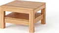 Produktbild: Couchtisch Bergen, Tisch Massiv 70 cm mit 1 Schubkasten, Wohnzimmer