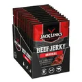 Produktbild: Jack Link's Beef Jerky Original – 12er Pack (12 x 25 g) clipstrip – Proteinreiches Trockenfleisch vom Rind – Getrocknetes High Protein Dörrfleisch