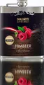 Produktbild: DOLOMITI Himbeer Schnaps Flachmann - Himbeer Premium Spirituose 35% vol. - robuster, edler Flachmann aus Edelstahl - 0.2 Liter- Ideal für unterwegs