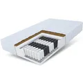 Produktbild: Matratze 120x200 HOME Plus Taschenfederkern H3 H4 Kokos 7 Zonen 17 cm Kaltschaum