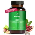 Produktbild: Vitabay Eisen Hochdosiert 319 mg – 120 Vegane Kapseln – Eisenbisglycinat & Eisentabletten – Eisenpräparate für Sauerstofftransport, Energiestoffwechsel & Immunsystem