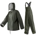 Produktbild: Regenanzug für Herren Heavy Duty Workwear Wasserdichte Jacke mit Hose 3teilig...