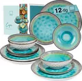 Produktbild: SÄNGER Steingut Geschirrset Capri, Tafelservice 12 teilig für 4 Personen