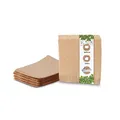 Produktbild: BIOZOYG 1000 Stück braune Snacktaschen 16x16 cm Papier I Burger Papier fettdicht I Dönertasche biologisch abbaubar I Snacktüten kompostierbar I Antihaftpapier ungebleicht I Burgerpackpapier