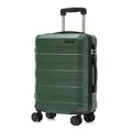 Produktbild: Koffer Trolley Reisekoffer Suitcase, Rollkoffer Handgepäck ,mit 4 Rollen360°, Hartschalenreisekoffer, Zahlenschloss, Weicher Gummigriff(XL, Dunkelgrün