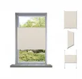 Produktbild: vidaXL Gardine Plissee Faltrollo Rollo Jalousie Plisseerollo 90x200cm Creme