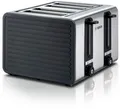 Produktbild: BOSCH Toaster TAT7S45, 4-Schlitz Toaster, mit Abschaltautomatik, 4 kurze Schlitze, 1800 W, ideal für 4 Scheiben Toast, 1800 W, Edelstahl/grau