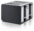 Produktbild: Bosch TAT7S45 Toaster 1800 W 4 Scheibe(n)  Schwarz, Edelstahl