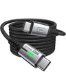 Produktbild: INIU USB C Kabel, 100W [2m] PD3.0 Schnellladekabel USB C auf USBC, Nylon Geflochten Ladekabel USB-C Ladegerät für iPhone 17 16 15 Pro Max Samsung Galaxy S25 S24 S23 Pixel 9 iPad Air Pro MacBook usw.
