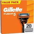 Produktbild: Gillette Rasierklingen Fusion5, für Herrenrasierer, 5-fach Klinge, 20 Stück