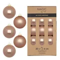 Produktbild: Weihnachtskugeln Glas 6cm 30 Stück - matt & glänzend - Christbaumkugeln Weihnachtsbaumkugeln für Weihnachten - Christbaumschmuck & Weihnachtsbaumschmuck - Golden Sesame