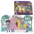 Produktbild: Unicorn Academy - Ava & Einhorn Leaf Stall Spielset mit Farbwechseleffekt, Spielfigur
