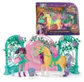 Produktbild: Unicorn Academy - Ava & Einhorn Leaf Stall Spielset mit Farbwechseleffekt