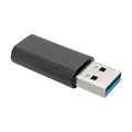 Produktbild: Eaton Tripp Lite USB 3.2 Adapter Konverter USB-C auf USB-A, Buchse auf Stecker, 10 Gbit/s Datenübertragung, 900 mA Ausgangsleistung, abwärtskompatibel mit früheren USB-Generationen, 3 Jahre Garantie