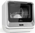 Produktbild: Klarstein Mini-Geschirrspüler für 2 Gedecke, Leiser Geschirrspüler Klein mit 7 Spülprogrammen, Kleiner Tisch-Geschirrspüler für Zuhause, Büro und Camping, Geschirrspüler Mini mit Wasseranschluss