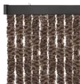 Produktbild: Arsvita Insektenschutzvorhang 100x200 cm (Breite x Länge) Flauschvorhang in Braun meliert für Camping, Terrasse, Pavillon oder Balkontür, Fadengardine Ø4cm