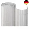 Produktbild: NOOR Sichtschutzmatte PVC 0,90 x 3m in weiß I Wasserdichter Sichtschutz aus 