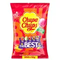 Produktbild: Chupa Chups Best of Lutscher-Beutel, Beutel enthält 250 Lollis in 6 Geschmacksrichtungen wie Cola, Erdbeere, Kirsch, Apfel, geeignet für Geburtstag, 250 x 12g