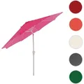 Produktbild: Sonnenschirm N19, Gartenschirm, Ø 3m neigbar Polyester/Alu 5kg ~ pink