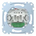 Produktbild: Schneider Electric Merten Aus-/Wechselschalter-Einsatz mit Orientierungslicht zum Einbau von Schalter und Steckdose, 1-polig, 16 AX, AC 250 V, Steckklemmen, Unterputz, Artikelnummer MEG3536-0000