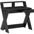 Produktbild: Costway Computertisch mit Schublade 90 x 61 x 94 cm Schwarz