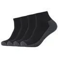 Produktbild: Camano Kurzsocken function (4 Paar) mit entlastender Halbplüschsohle schwarz 35-38