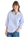 Produktbild: Cecil 3/4-Arm Bluse in Seersucker Qualität Blouse Blue M