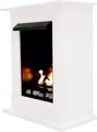 Produktbild: Ethanolkamin Gelkamin Modell Madrid Deluxe Weiß inklusive Zubehör