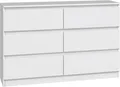 Produktbild: Selsey Malwa - Kommode mit sechs Schubladen, weiß, 120 cm
