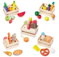 Produktbild: howa Kaufladensortiment, (35-tlg., aus Holz), Obst, Gemüse, Backwaren, Milchprodukten, Fisch, Fleisch, Wurst und Eis