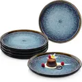 Produktbild: Sänger Dessertteller, Blau, Stein, 6-teilig, Rund, kratzfest, Essen & Trinken, Geschirr, Teller, Kuchenteller