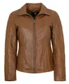 Produktbild: Otto Kern - Damen Echtleder Lederjacke Lammnappa Cognac Größe 46