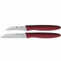 Produktbild: WMF Gemüsemesser-Set 2 teilig rot Gemüsemesser 7cm Klinge Schälmesser 9cm Klinge
